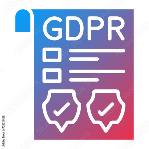 Gdpr Policy Icon Style
