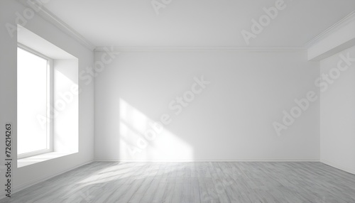 empty room with  single wide window