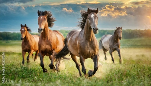 horses in the field © Dorothy Art