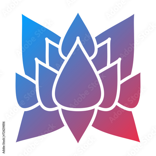 Lotus Flower Icon Style