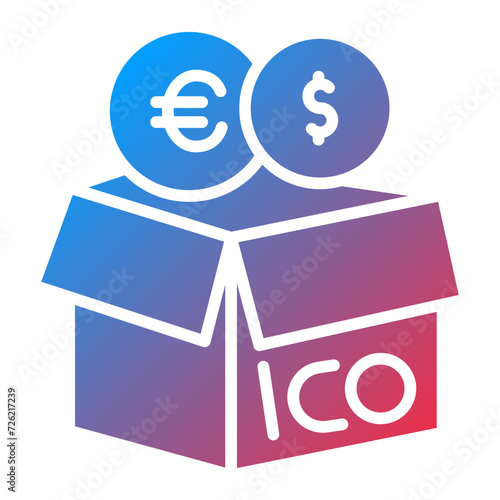 Initial Coin Offering Icon Style