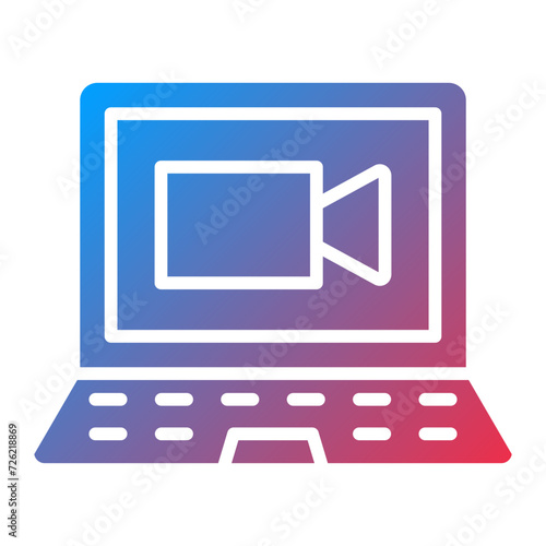 Videocall Discussion Icon Style
