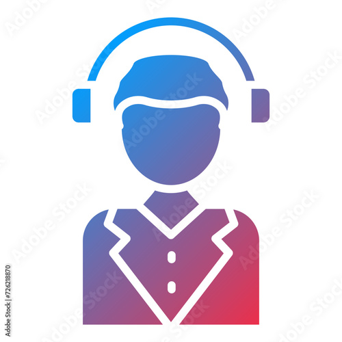 Listening Music Icon Style