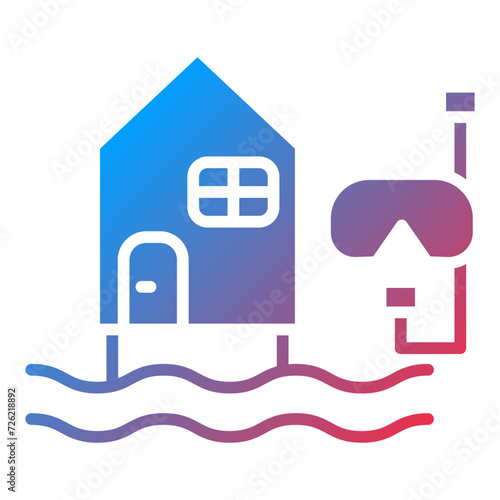 Dive Resort Icon Style