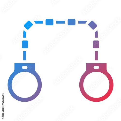 Handcuffs Icon Style