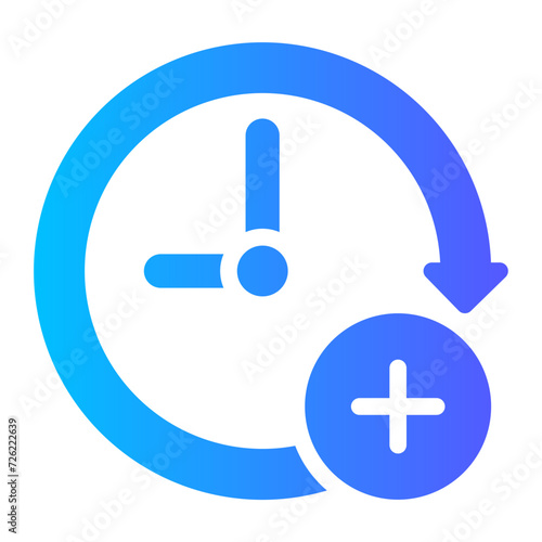 extra time gradient icon
