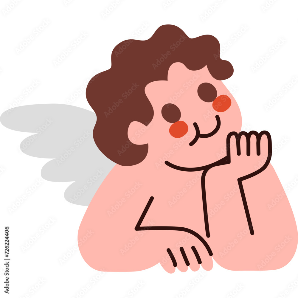 Valentine Angel design element for website, application, printing, document, poster, sticker design, etc. Valentine Angel design element for website, application, printing, document, poster, sticker design, etc.