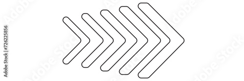 Arrow icon. Set black arrows symbols. Blend effect. Vector isolated on white background	