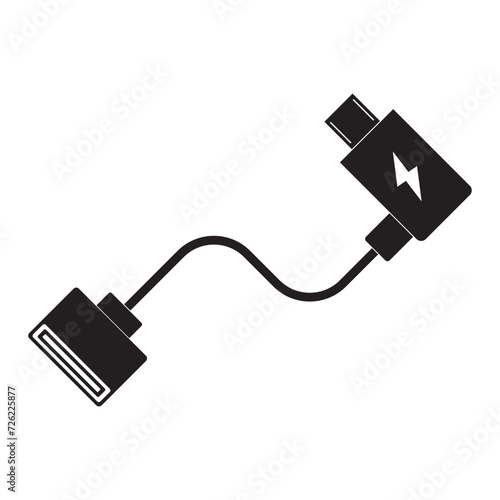 otg cable icon vector design photo