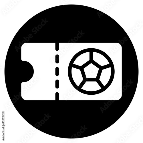 ticket glyph icon