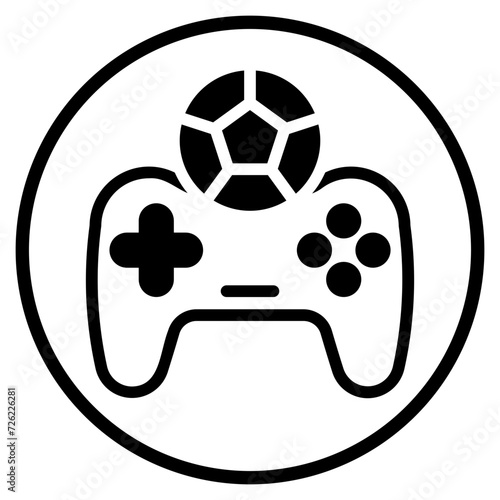 joystick glyph icon