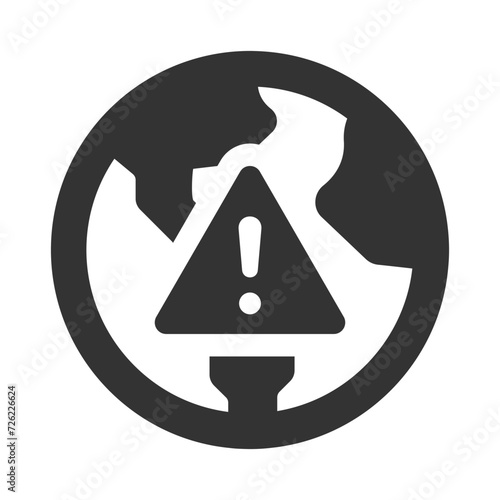 Fotografi Climate change warning Icon