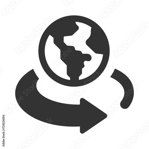 Earth climate change Icon