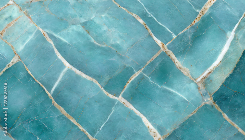 Obraz premium Tekstura onyx i strukturze marmuru, turkusowa, generative ai