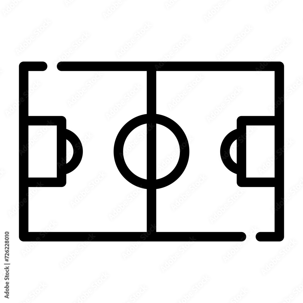 soccer field line icon soccer field line icon