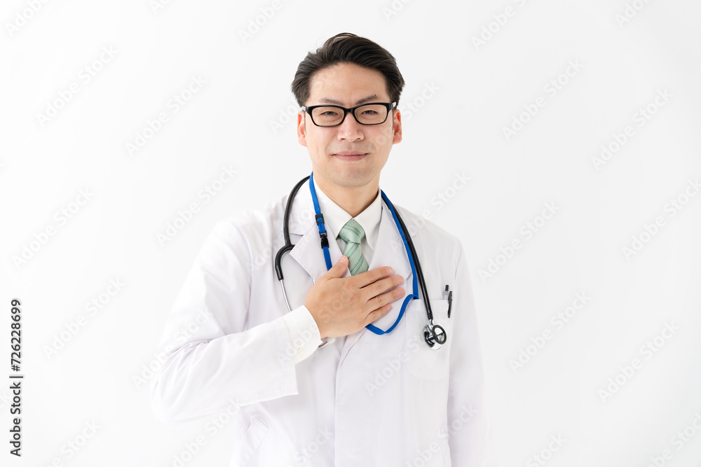 白衣を着た医師 白衣を着た医師