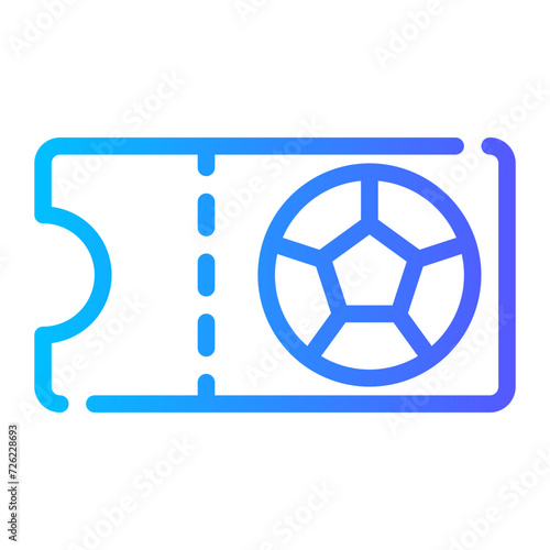 ticket gradient icon