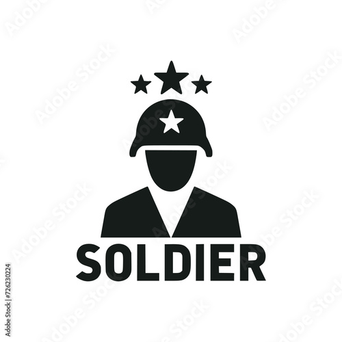 soldier army logo vector illustration template design