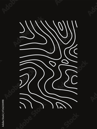 Geographic mountain relief. Abstract lines background