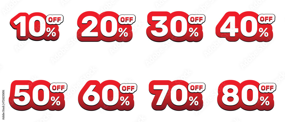 Percent off set, banner templates, special offer sales promotions. Percent off set, banner templates, special offer sales promotions.
