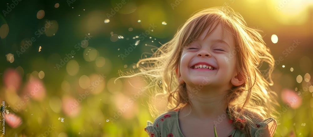 Child with an enjoyable expression on a beautiful day in nature, bringing joy to my thoughts. Child with an enjoyable expression on a beautiful day in nature, bringing joy to my thoughts.