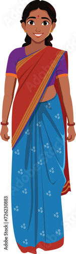 Indian woman in saree