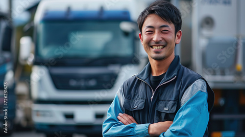 アジア人トラック運転手ドライバー02