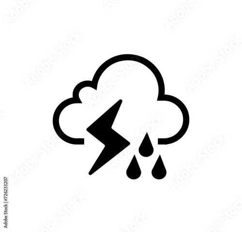storm warning sign on white background	
