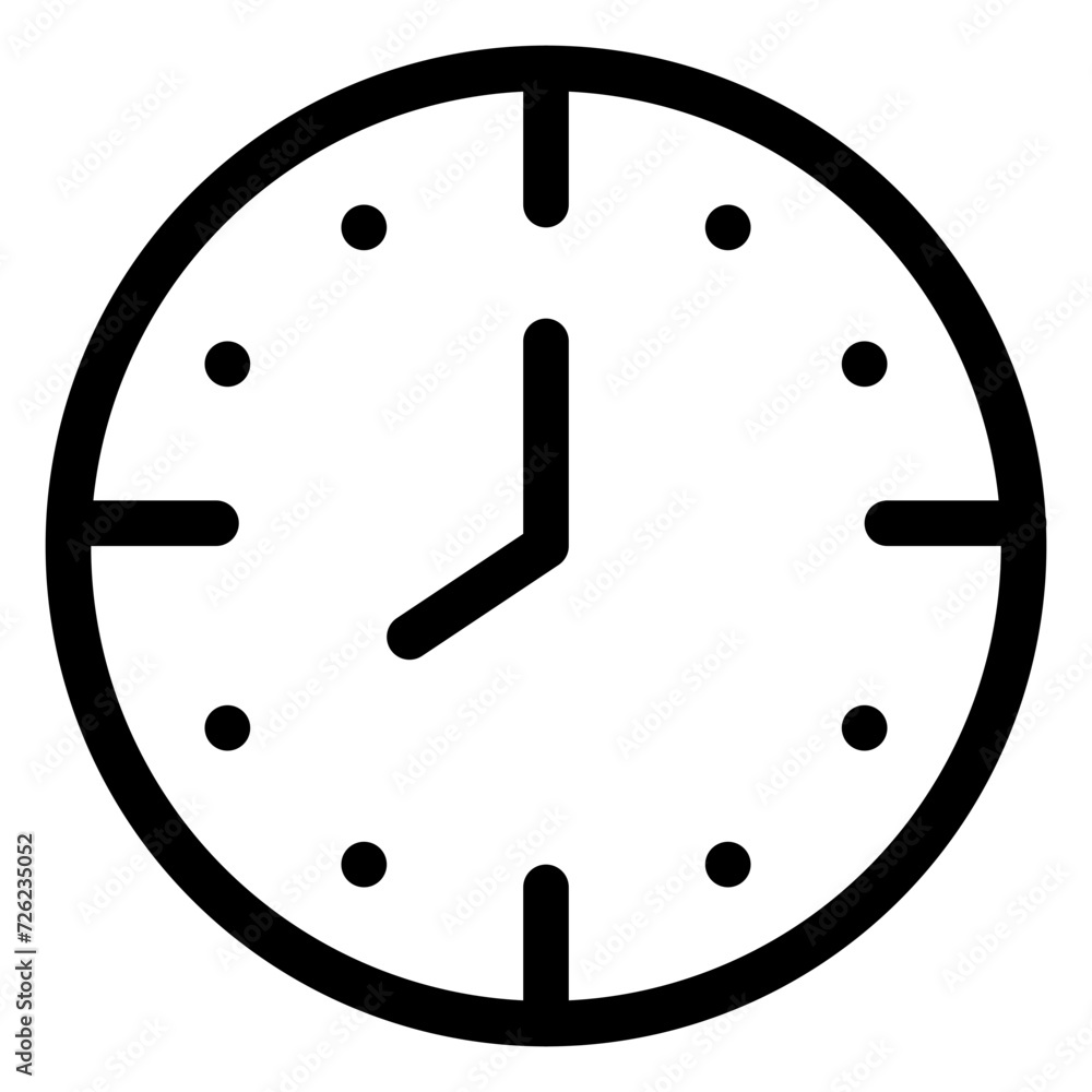 Clock, line style icon Clock, line style icon