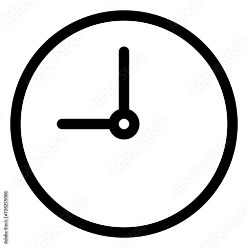 Clock, line style icon