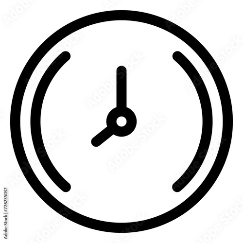 Clock, line style icon