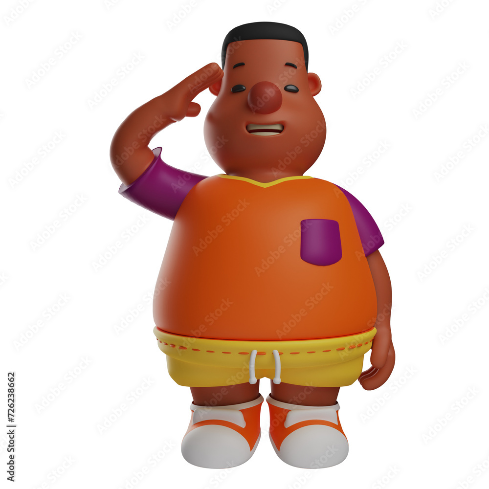 3D illustration. The cute 3D Big Boy Cartoon design has a cute expression. Hands are on the head. showing a confused face. 3D Cartoon Character 3D illustration. The cute 3D Big Boy Cartoon design has a cute expression. Hands are on the head. showing a confused face. 3D Cartoon Character