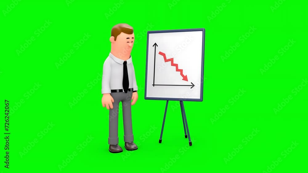 Entrepreneur Feeling Sad After Knowing About the Failure Chart of His Business Entrepreneur Feeling Sad After Knowing About the Failure Chart of His Business