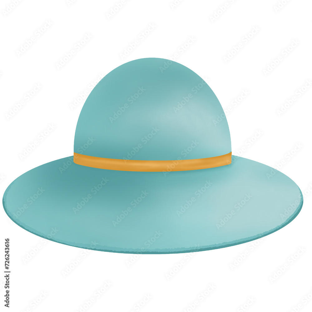 Beach hat blue color. Summer Element Beach hat blue color. Summer Element