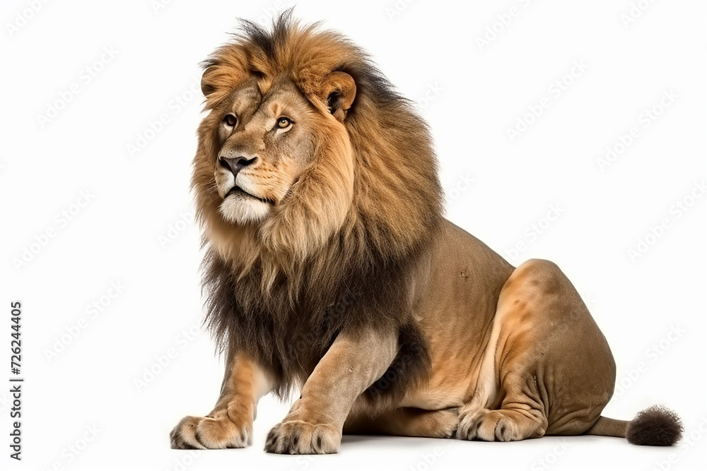 Full_body_size_lion_isolated_on_white_background_cutout Full_body_size_lion_isolated_on_white_background_cutout