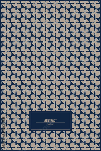 abstract pattern of eclipse shape with retro style
