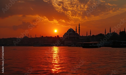 sunset in Istanbul - Turkey
