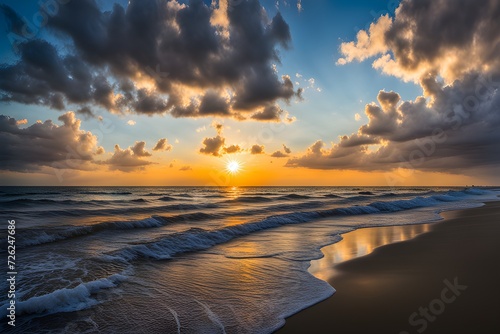 sky meeting the sea