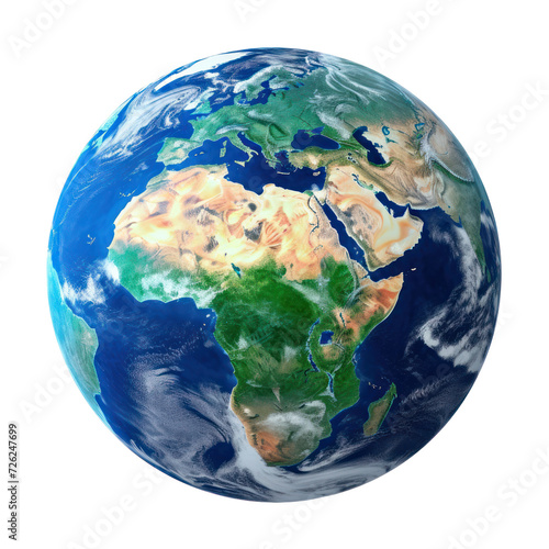 Earth planet isolated on transparency background PNG