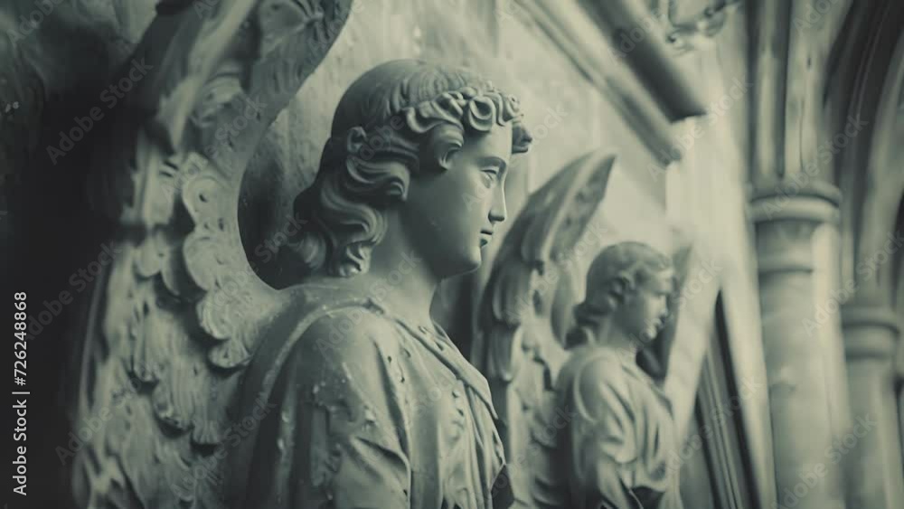Amidst the ornate arches and flying resses of a Gothic cathedral stone angels keep silent watch their solemn presence lending an air of ancient mystery. Amidst the ornate arches and flying resses of a Gothic cathedral stone angels keep silent watch their solemn presence lending an air of ancient mystery.