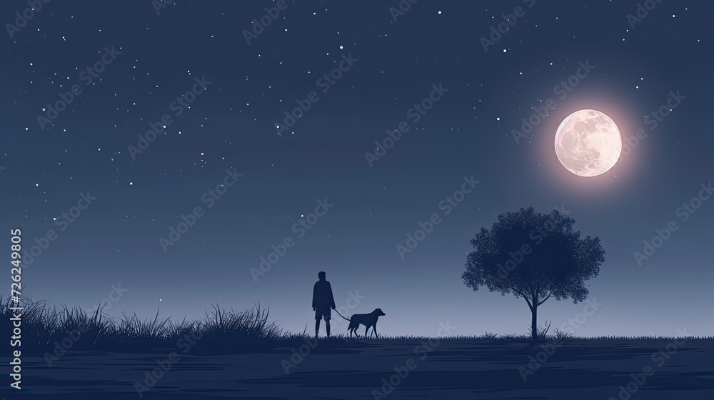 Greeting Card and Banner Design for National Walking Dog Day
