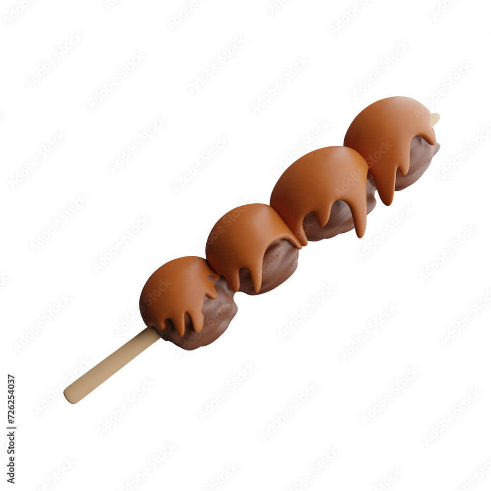 Satay 3d illustration Satay 3d illustration