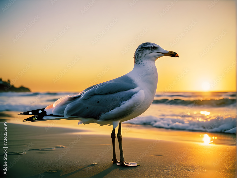 seagulls on the beach