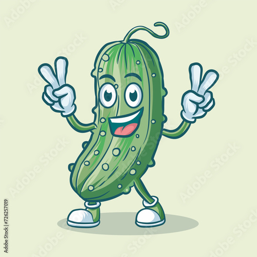 Pickle Vector Character Isolated Illustration
