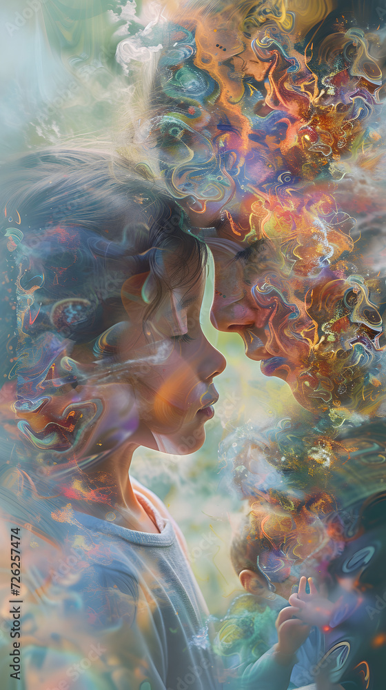image of a mother with her daughter demonstrating the level of connection and love between them. image of a mother with her daughter demonstrating the level of connection and love between them.