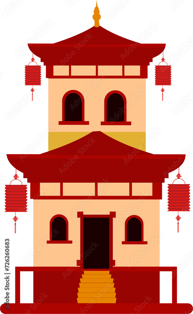 Traditional Chinese Pagoda Traditional Chinese Pagoda