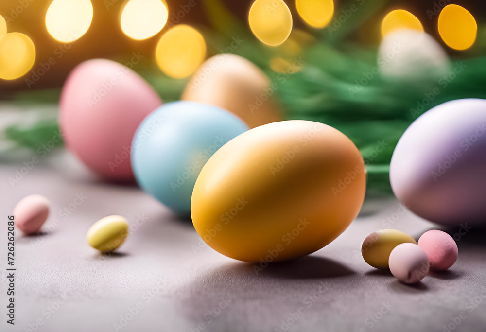 AI Generative illustration of a traditional Easter holiday design AI Generative illustration of a traditional Easter holiday design