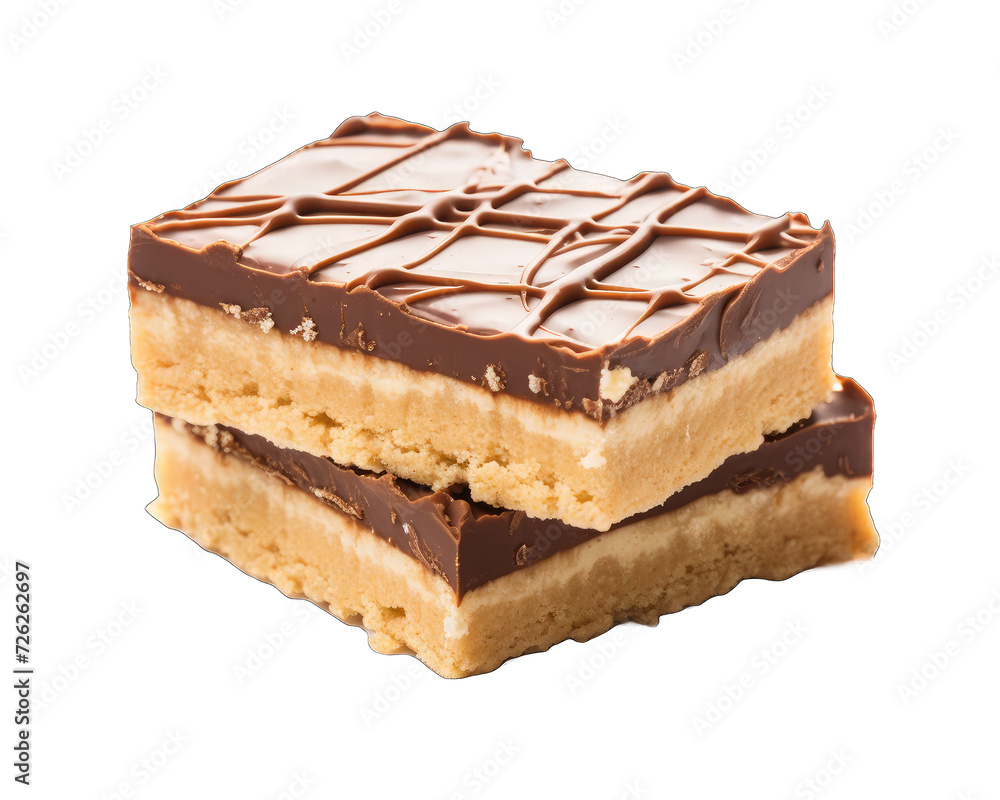Shortbread isolated on white background. Shortbread creamy cake on png transparent background Shortbread isolated on white background. Shortbread creamy cake on png transparent background