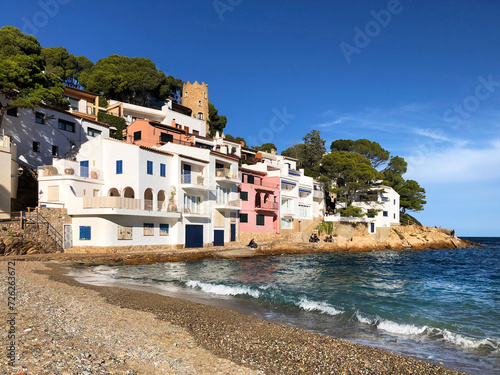 Mediterranean coast in Girona. Sa Tuna cove. Begur, Catalunya, Spain