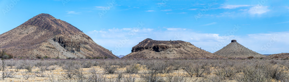 basalt butte landscape, near Gobas, Namibia basalt butte landscape, near Gobas, Namibia